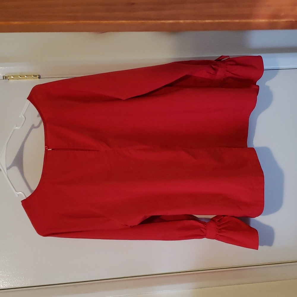 Marled Red Fiesta Blouse - Picture 2 of 9